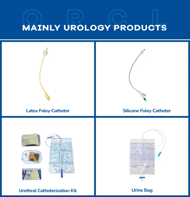 Kateter Foley Silikon sekali pakai 1 Way 2 Way 3 Way Fr6-Fr30 3