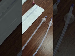 Silikon Lapisan Lateks Foley Kateter 3 Way Balon Ganda Untuk Bedah Urologi