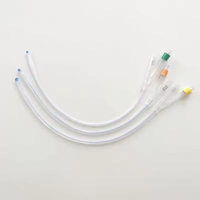 Produsen Kateter Foley 100% Silikon Kateter Urin Balon 2 Cara 14 Fr Kateter Foley Silikon