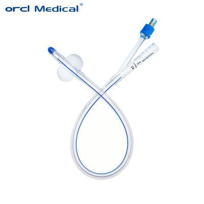 Kateter Foley 100% silikon berlapis sekali pakai 2 Way Catheter Foley Silikon Tipe Standar