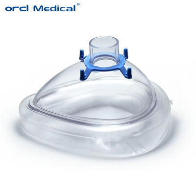 Pabrik Medis CE Disetujui Masker Anestesi Oksigen sekali pakai Untuk Anak / Dewasa Perlengkapan Rumah Sakit Medis Silicone Anestesi Masker Dewasa Pediatrik