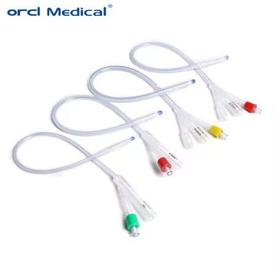 Hot Style Urin Catheter Disposable Steril 100% Silikon 3 Way Catheter Silikon Tipe Foley Standar