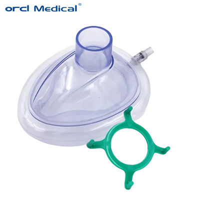 Rumah Sakit Air Cushion Disposable Mask Inflatable Disposable Respiration Medical Face Oxygen PVC Anesthesia Mask Harga Perusahaan