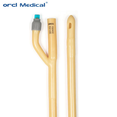 Grosir Medical Disposable Yellow Urinary 2 Way 3 Way Fr6-30 Kateter Foley Lateks