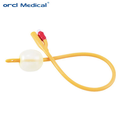 Grosir Medical Disposable Yellow Urinary 2 Way 3 Way Fr6-30 Kateter Foley Lateks