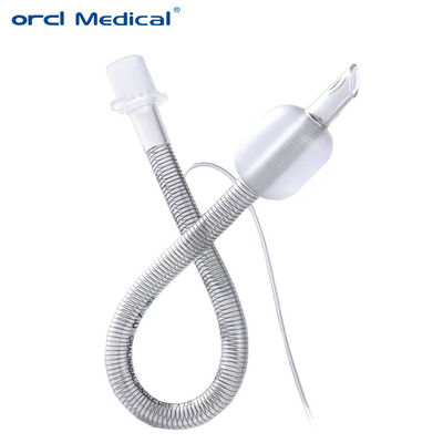 Tabung Endotracheal Diperkuat Medis Yang Kuat Dengan Kawat Stainless Steel Spiral Dan Bahan PVC Bebas DEHP / Kuat