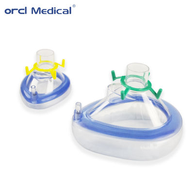 Pabrik Profesional China Memproduksi Masker Anestesi PVC Kelas Medis Dengan Masker Bantal Udara Port Standar