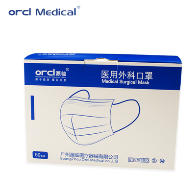 Top Penjualan Produksi Produsen Masker Wajah sekali pakai 3 Ply Non Woven Masker Bedah Medis