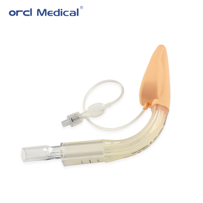 Penggunaan ICU Perlengkapan Medis Bebas Lateks Selang Ganda Standar Silikon Laryngeal Mask Airway #2-5# Ukuran Dengan CE ISO13485