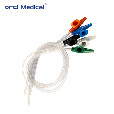 Perlengkapan medis Steril Fr6-Fr22 Ukuran Kateter Penyedutan PVC Desain Anti-Kink
